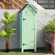 Wooden Garden Shed 180cm Tall Pine Tool Storage Cabinet Unit And Postmail-box Uk