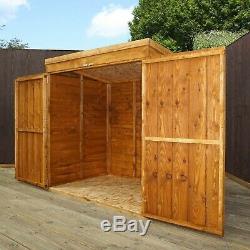 Wooden Garden Shed 5x3 Outdoor Tool / Log Storage Windowless Double Door 5ft 3ft