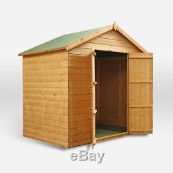 Wooden Garden Shed 5x7 Outdoor Storage Shiplap Building Apex Roof 5ft 7ft