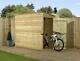 Wooden Garden Shed 6x3 7x3 8x3 Shiplap Pent Shed Tanalised Pressure Treated Door