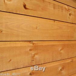 Wooden Garden Shed 6x3 Shiplap Storage Windowless Double Door Pent Roof 6ft 3ft