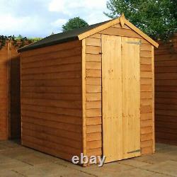 Wooden Garden Shed 6x4 Outdoor Storage Building Windowless Apex Roof 6ft 4ft