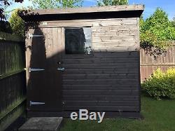 Wooden Garden Shed 8x6 Solid Good Quality Pent Shed. Collect Birmingham 77
