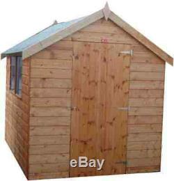 Wooden Garden Shed Apex Factory Seconds Fully T&G 12mm Finish New Hut