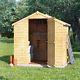 Wooden Garden Shed Bike Tool Patio Storage Apex Timber Wood Roof Outdoor Storer