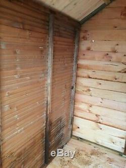Wooden Garden Shed Fully T&G 7x5 Apex Roof Cheap b-grade shed or turn buttons