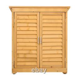 Wooden Garden Shed Outdoor Store Cupboard Tool Storage Lawn Mower Wood Cabinet