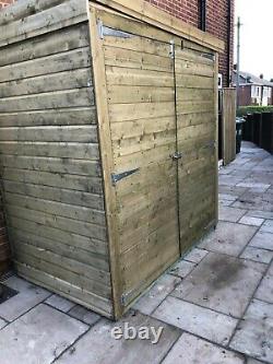 Wooden Garden Shed Pent Roof Heavy Duty Shiplap T&G Floor & Roof Free Delivery