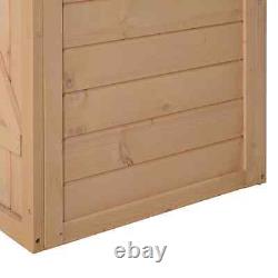 Wooden Garden Shed Rustic Shelving Small Tools Storage Patio Cupboard Cabinet UK