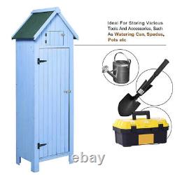 Wooden Garden Shed Store Tool Storage Lawn Mower Wood Cabinet Outdoor Patio Box