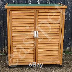 Wooden Garden Shed Tool Storage Lawn Mower Outdoor Store Cupboard Wood Cabinet
