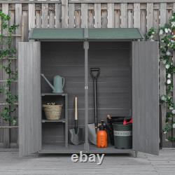 Wooden Garden Sheds Shed Tool Storage Cabinet Box Double Doors Aesthetic 2 Type