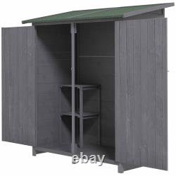 Wooden Garden Sheds Shed Tool Storage Cabinet Box Double Doors Aesthetic 2 Type