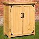 Wooden Garden Storage Box Outdoor Cupboard Cedar Wood Lifting Top Small Shed