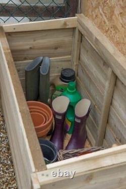 Wooden Garden Storage Chest Forest Outdoor Storage Box Pressure Treated