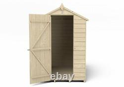 Wooden Garden Storage Shed Apex Roof Overlap No Windows 6 x 4 FT Free Delivery