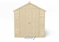 Wooden Garden Storage Shed Double Door Apex Felt Roof 8 x 6 FT Free Delivery