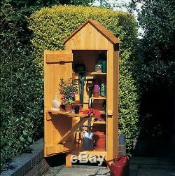 Wooden Garden Tool Shed Beach Hut Sentry Box Storage Cupboard
