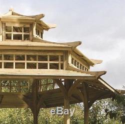 Wooden Pergola Canopy Outdoor Garden Structure Large Patio Shed Gazebo Shelter