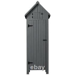 Wooden Sentry Box Beach Hut Garden Shed Tool Room Outdoor Storage Cupboard House