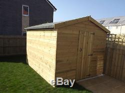 Wooden Sheds, 10X8, 12X8, 14X8 Pressure Treated Garden Shed T&G Throughout