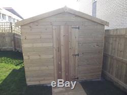 Wooden Sheds, 10X8, 12X8, 14X8 Pressure Treated Garden Shed T&G Throughout