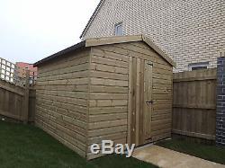 Wooden Sheds, 10x7 Pressure Treated Garden Shed, Tanalised T&G Shiplap
