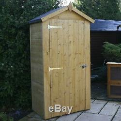 Wooden Shiplap Shed 4x2 Outdoor Garden Storage Apex Roof Single Door 4ft 2ft