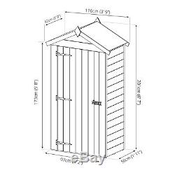 Wooden Shiplap Shed 4x2 Outdoor Garden Storage Apex Roof Single Door 4ft 2ft