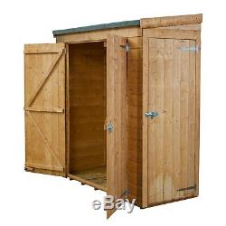 Wooden Shiplap Shed 6x3 Outdoor Garden Storage Building Pent Roof 6ft 3ft