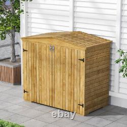 Wooden Small Tool Storage Cabinet Shed Patio Balcony Gardening Tool Store House
