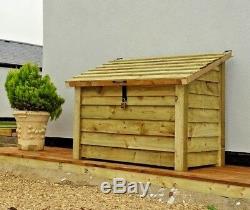 Wooden Storage Chest Outdoor Garden Tool Shed W-1270mm x H-1040mm x D-865