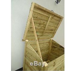 Wooden Storage Chest Outdoor Garden Tool Shed W-1270mm x H-1040mm x D-865