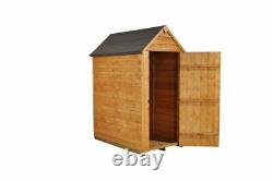 Wooden Storage Shed Overlap Apex Felt Roof Garden Storage 3ft x 5ft No Windows