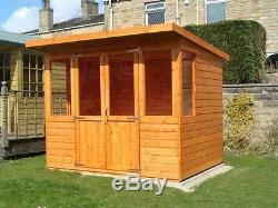 Wooden Summer House 10x5 Fully T&G Outdoor Garden Room Pent Shed Summerhouse Hut