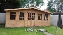 Wooden Summer House Man Cave 20X10ft Garden Room Shed free fitting on day only