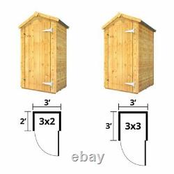 Wooden Tall Storage Box Tongue & Groove Garden Storage Windowless Shed