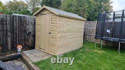 Wooden apex garden shed