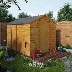 Wooden garden Apex Windowless shed 8x6