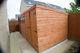 Wooden garden shed