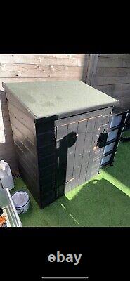 Wooden garden shed used