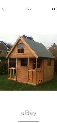 Wooden playhouse Two story used Childrens Wendy House Garden Shed