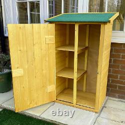 Woodside Wooden Garden Storage Cupboard Outdoor Tool Store Shed