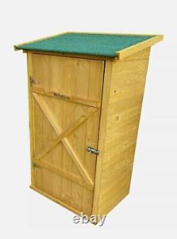 Woodside Wooden Garden Storage Cupboard Outdoor Tool Store Shed