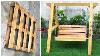 Woodworking Projects Old Pallets Ideas Making Outdoor Swing For Your Garden