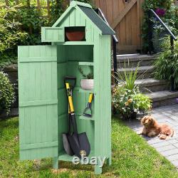 XL Wooden Outdoor Storage Garden Shed House Beach Hut Style Tool Room Sentry Box