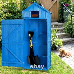 XXL Wooden Garden Shed Outdoor Tool Storage Cabinet Durable House Room Hut 6FT